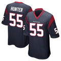 H.Texans #55 Danielle Hunter Player Navy Home Game STECN Stitched Jerseys