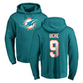 M.Dolphins #9 Joshua Uche Player Aqua LOGO Pullover Hoodies Limited STECN Stitched Jerseys