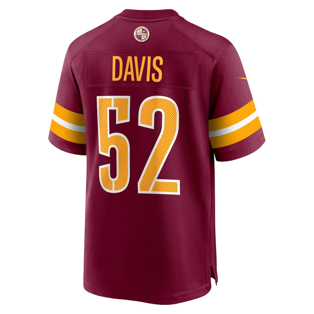 STECN W.Commanders #52 Jamin Davis Burgundy Player Game Jersey