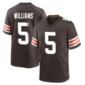 C.Browns #5 Quincy Williams Player Brown Home Game STECN Stitched Jerseys