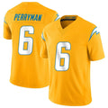 LA.Chargers #6 Denzel Perryman Player Gold Limited Vapor F.U.S.E. Home Game STECN Stitched Jerseys