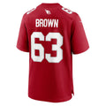 STECN A.Cardinals #63 Evan Brown Cardinal Team Game Jersey