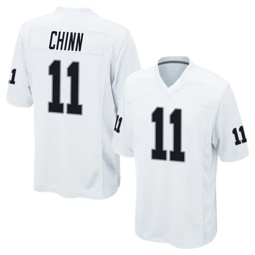 LV.Raiders #11 Jeremy Chinn Player White Home Game STECN Stitched Jerseys