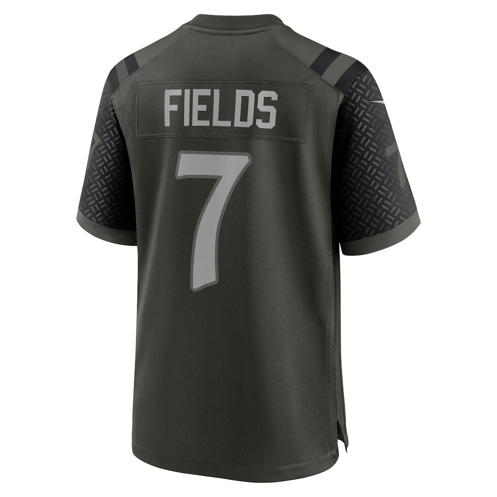 STECN NY.Jets #7 Justin Fields Gotham Green 2025 Rivalries Collection Game Jersey