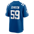 STECN IN.Colts #59 Buddy Johnson Royal Team Game Jersey