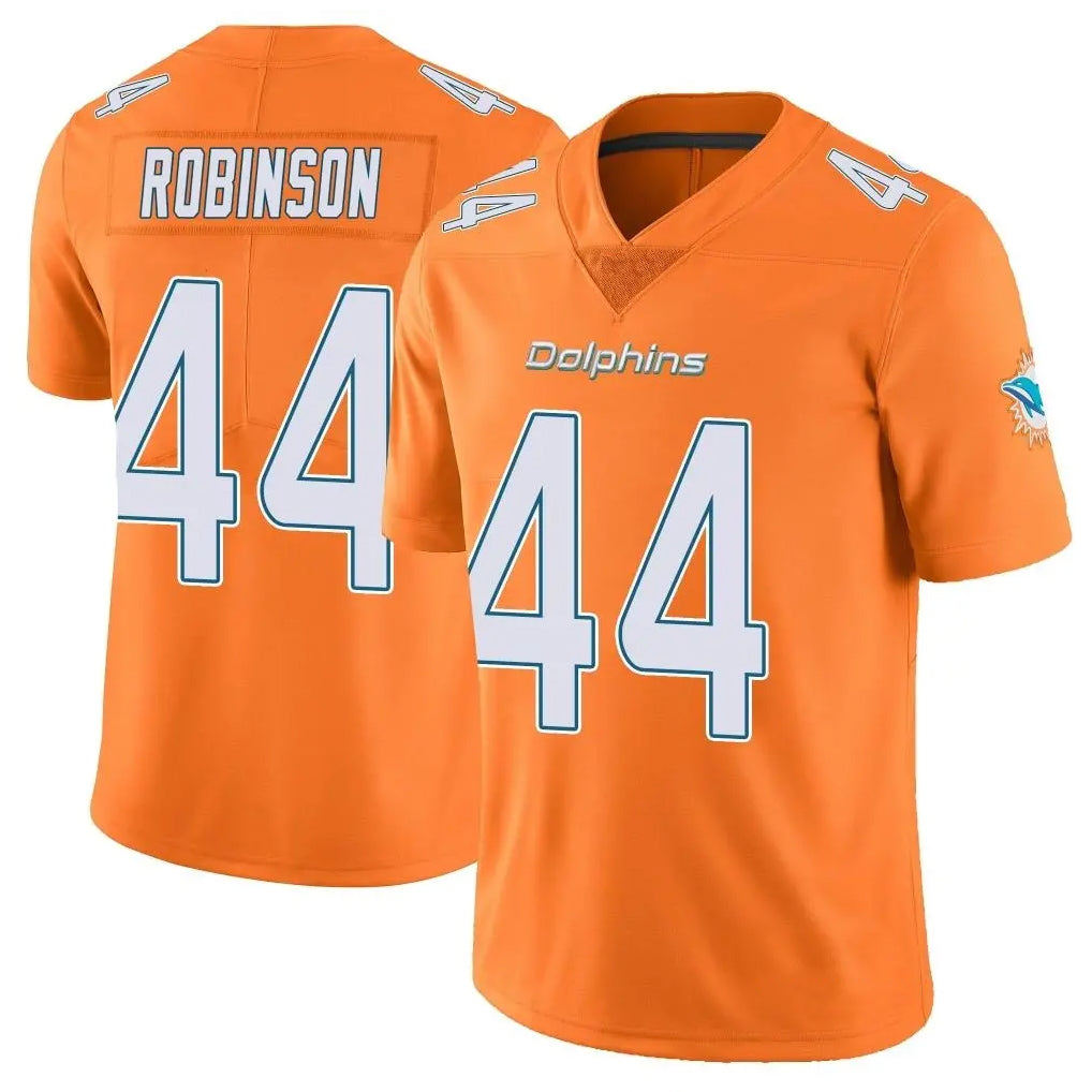 M.Dolphins #44 Chop Robinson Player Orange Limited Home Game STECN Stitched Jerseys