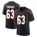 C.Bengals #63 Dylan Fairchild Player Black Home Game STECN Stitched Jerseys