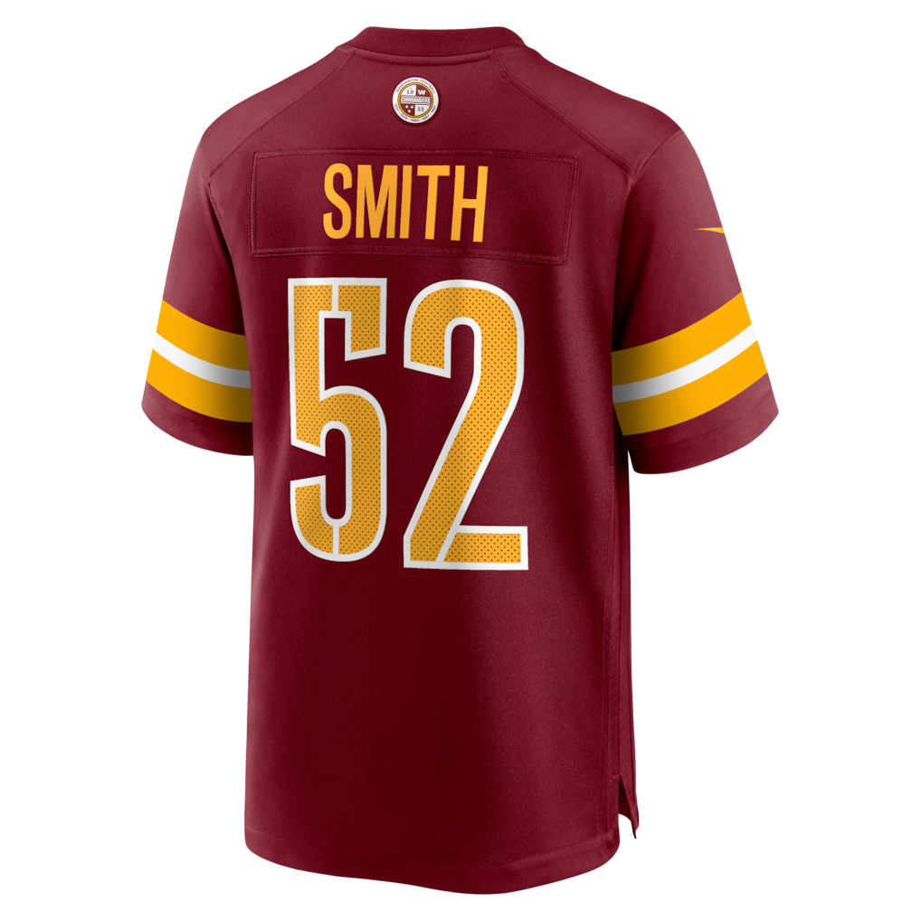 STECN W.Commanders #52 Preston Smith Burgundy Team Game Jersey