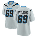 D.Lions #69 Tate Ratledge Player Silver 2026 Rivalries Collection Home Game STECN Stitched Jerseys