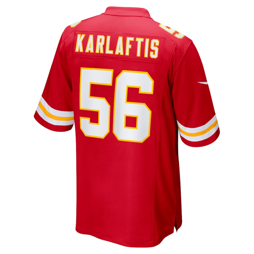STECN KC.Chiefs #56 George Karlaftis Red Player Game Jersey