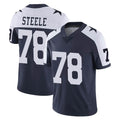 D.Cowboys #78 Terence Steele Player Navy-White Limited Alternate Vapor Untouchable Home Game STECN Stitched Jerseys