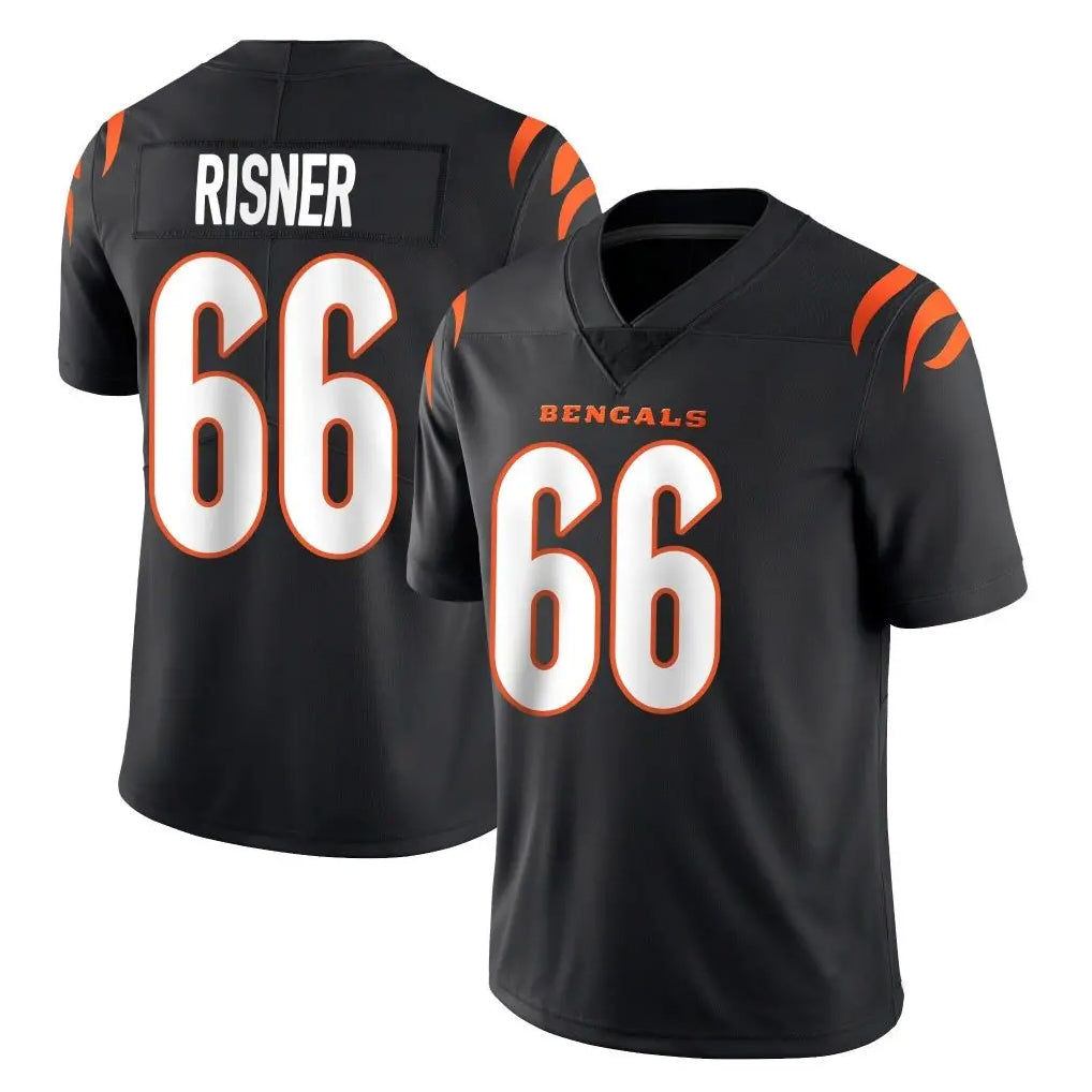 C.Bengals #66 Dalton Risner Player Black Vapor Untouchable Limited Home Game STECN Stitched Jerseys