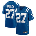 IN.Colts #27 Justin Walley Player Royal Home Game STECN Stitched Jerseys