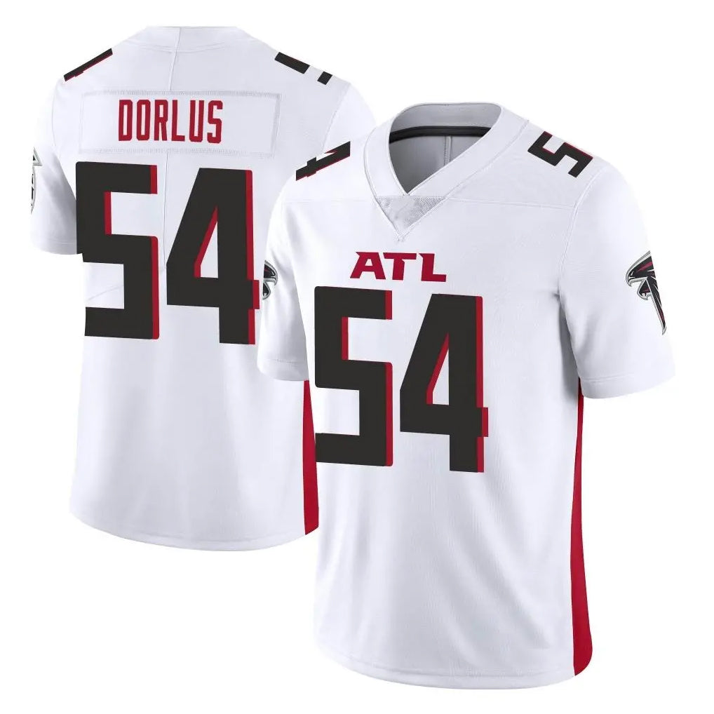 A.Falcons #54 Brandon Dorlus Player White Vapor Untouchable Limited Home Game STECN Stitched Jerseys