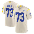 LA.Rams #73 Steve Avila Player Bone Home Game STECN Stitched Jerseys