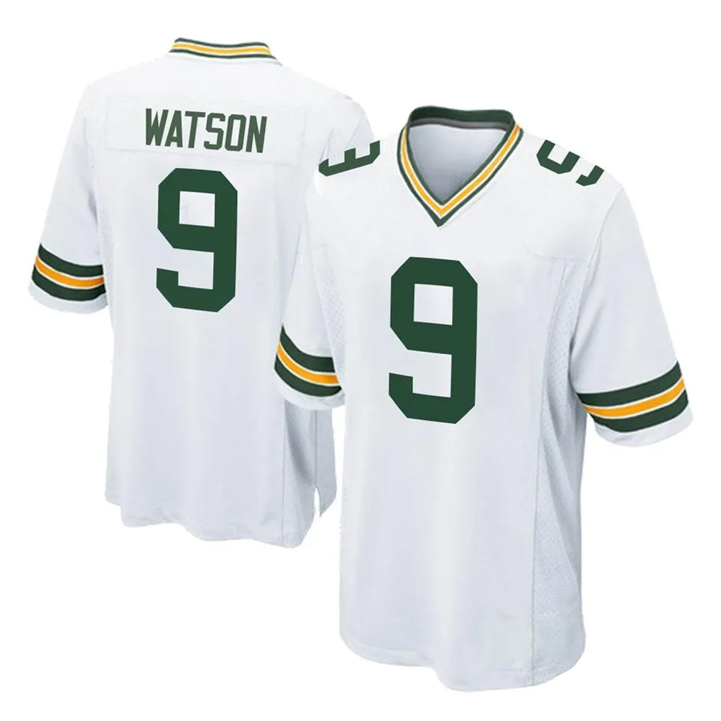 GB.Packers #9 Christian Watson Player White Home Game STECN Stitched Jerseys