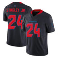 H.Texans #24 Derek Stingley Jr. Player Navy Limited 2nd Alternate Vapor F.U.S.E. Home Game STECN Stitched Jerseys