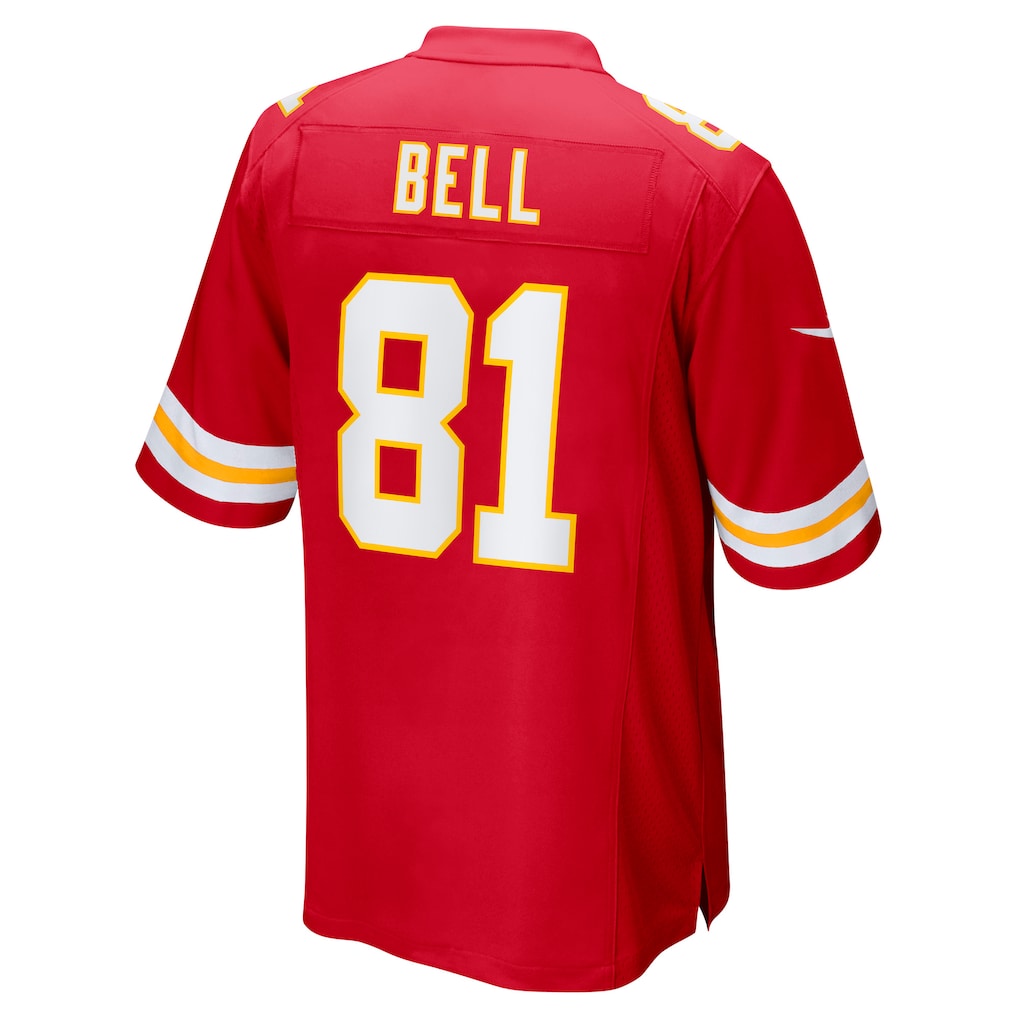 STECN KC.Chiefs #81 Blake Bell Red Game Player Jersey