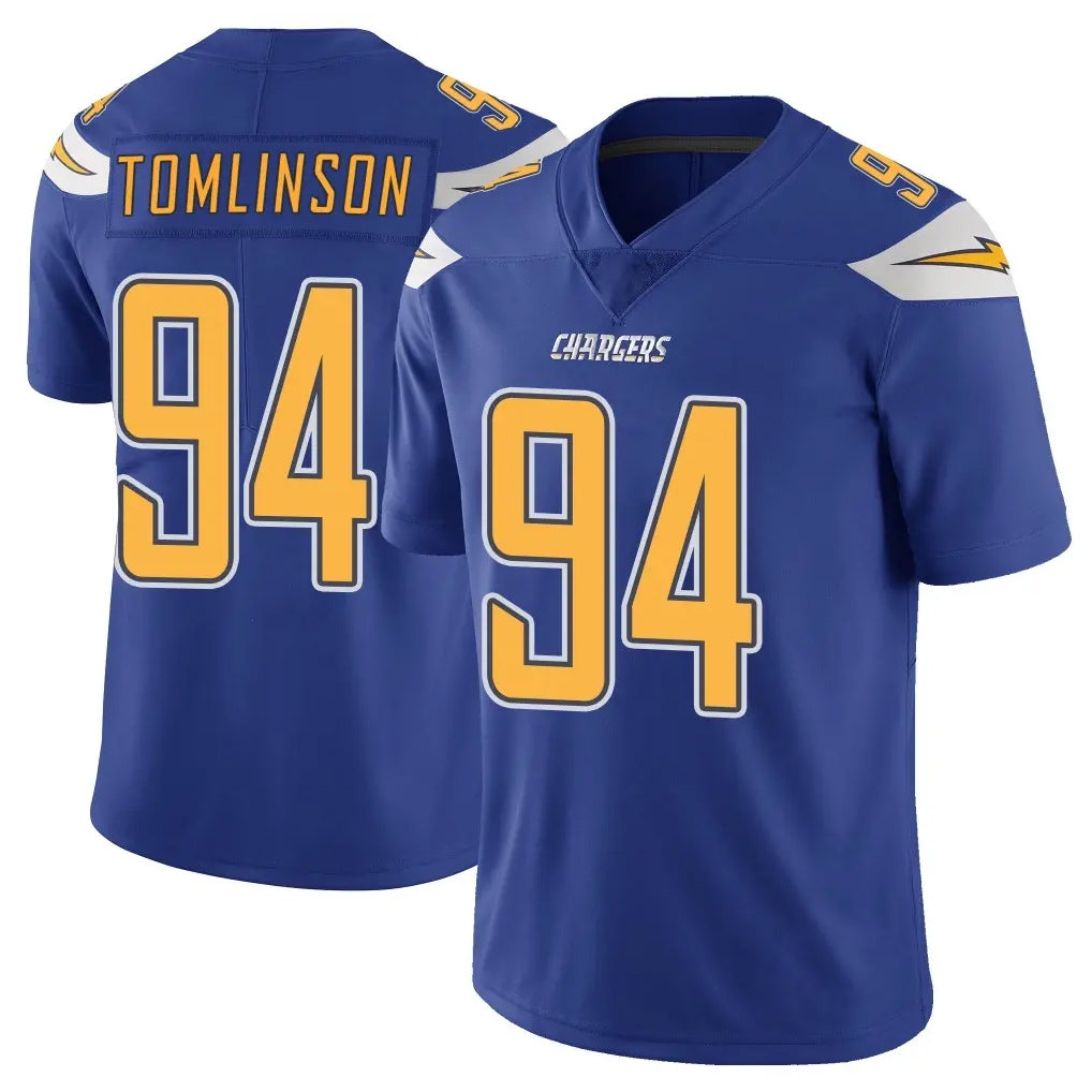 LA.Chargers #94 Dalvin Tomlinson Player Royal Limited Color Rush Vapor Untouchable Home Game STECN Stitched Jerseys