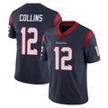 H.Texans #12 Nico Collins Player Navy Limited Vapor Untouchable Home Game STECN Stitched Jerseys