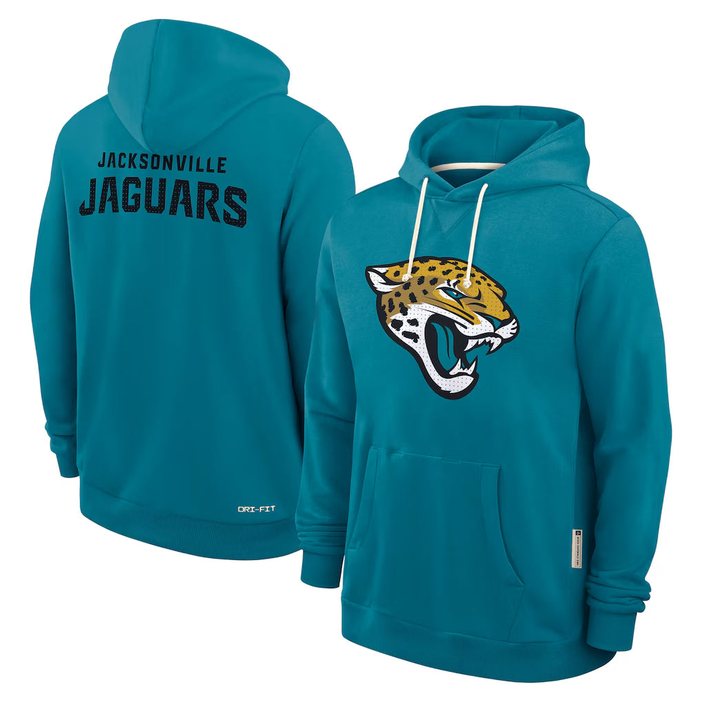 J.Jaguars ## Jaguars Blank Player Teal Home Game Pullover Hoodies Limited STECN Stitched Jerseys