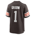STECN C.Browns #1 Groom Brown Game Jersey