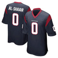 H.Texans #0 Azeez Al-Shaair Player Navy Home Game STECN Stitched Jerseys