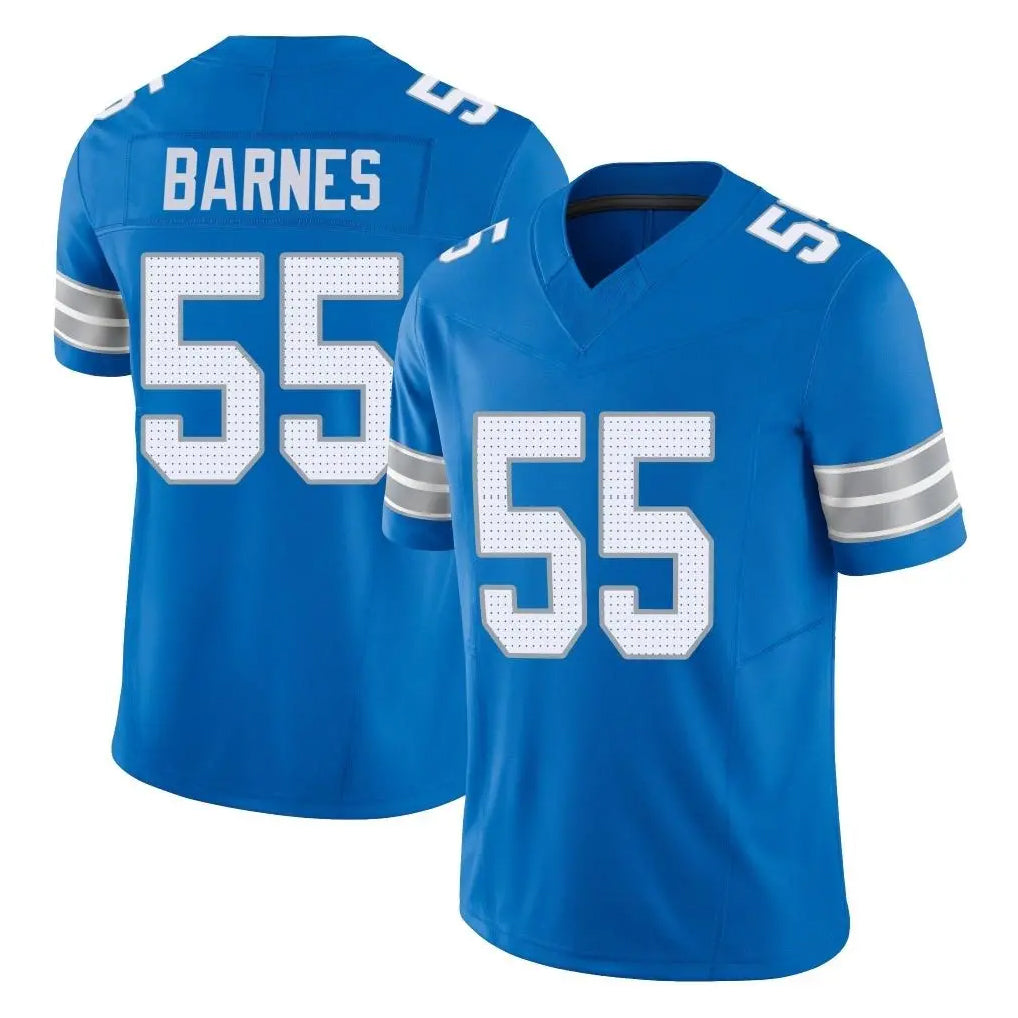 D.Lions #55 Derrick Barnes Player Blue Limited Vapor F.U.S.E. Alternate Home Game STECN Stitched Jerseys