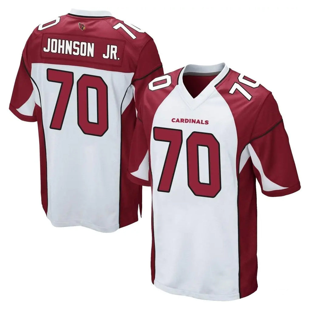 A.Cardinals #70 Paris Johnson Jr. Player White Cardinal Home Game STECN Stitched Jerseys