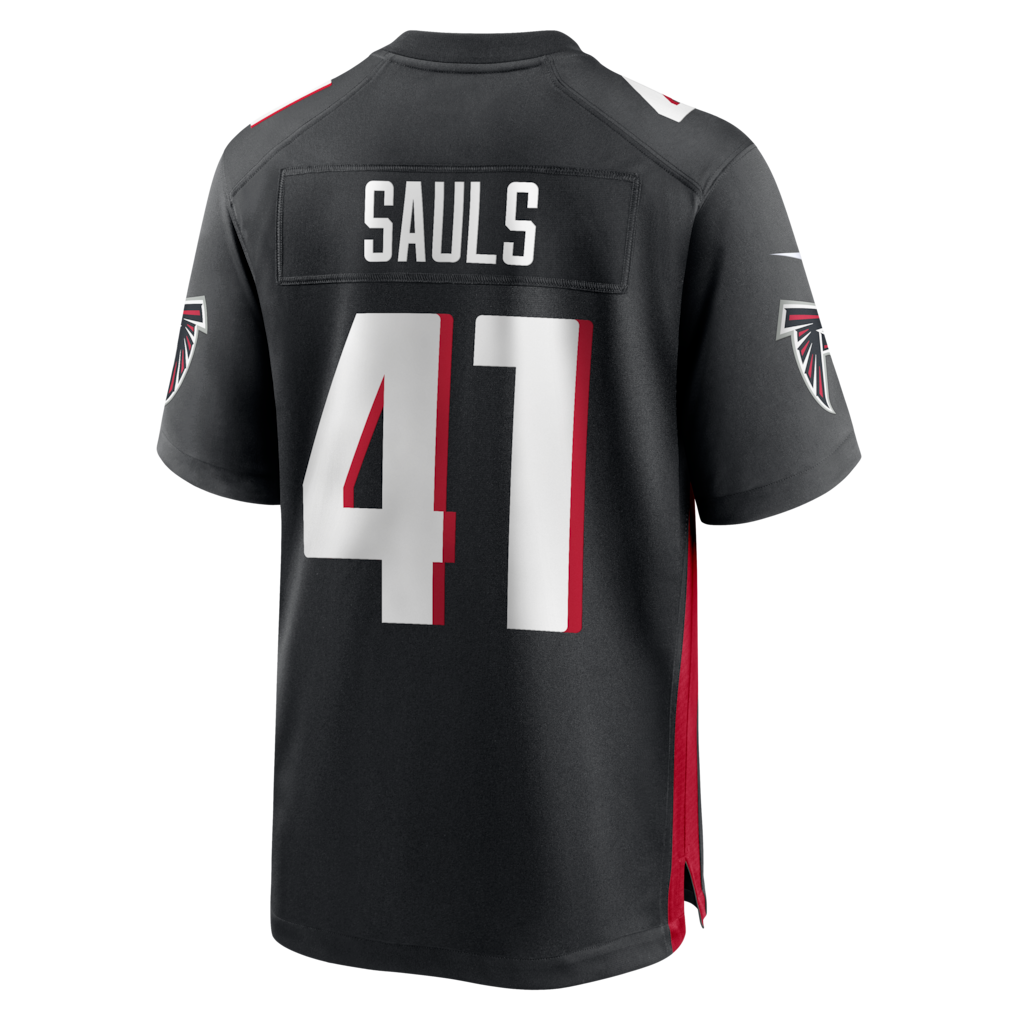 STECN A.Falcons #41 Ben Sauls Black Team Game Jersey