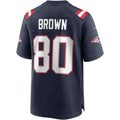 STECN NE.Patriots #80 Troy Brown Navy Game Retired Player Jersey