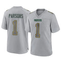 GB.Packers #1 Micah Parsons Player Gray Atmosphere Fashion Home Game STECN Stitched Jerseys