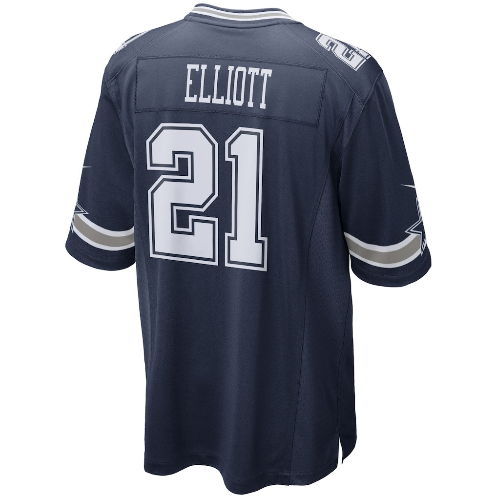 STECN D.Cowboys #21 Ezekiel Elliott Navy Alternate Game Team Jersey