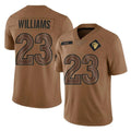 LA.Rams #23 Kyren Williams Player Brown Salute To Service Limited STECN Stitched Jerseys
