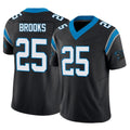 C.Panthers #25 Jonathon Brooks Player Black Vapor F.U.S.E. Limited Home Game STECN Stitched Jerseys