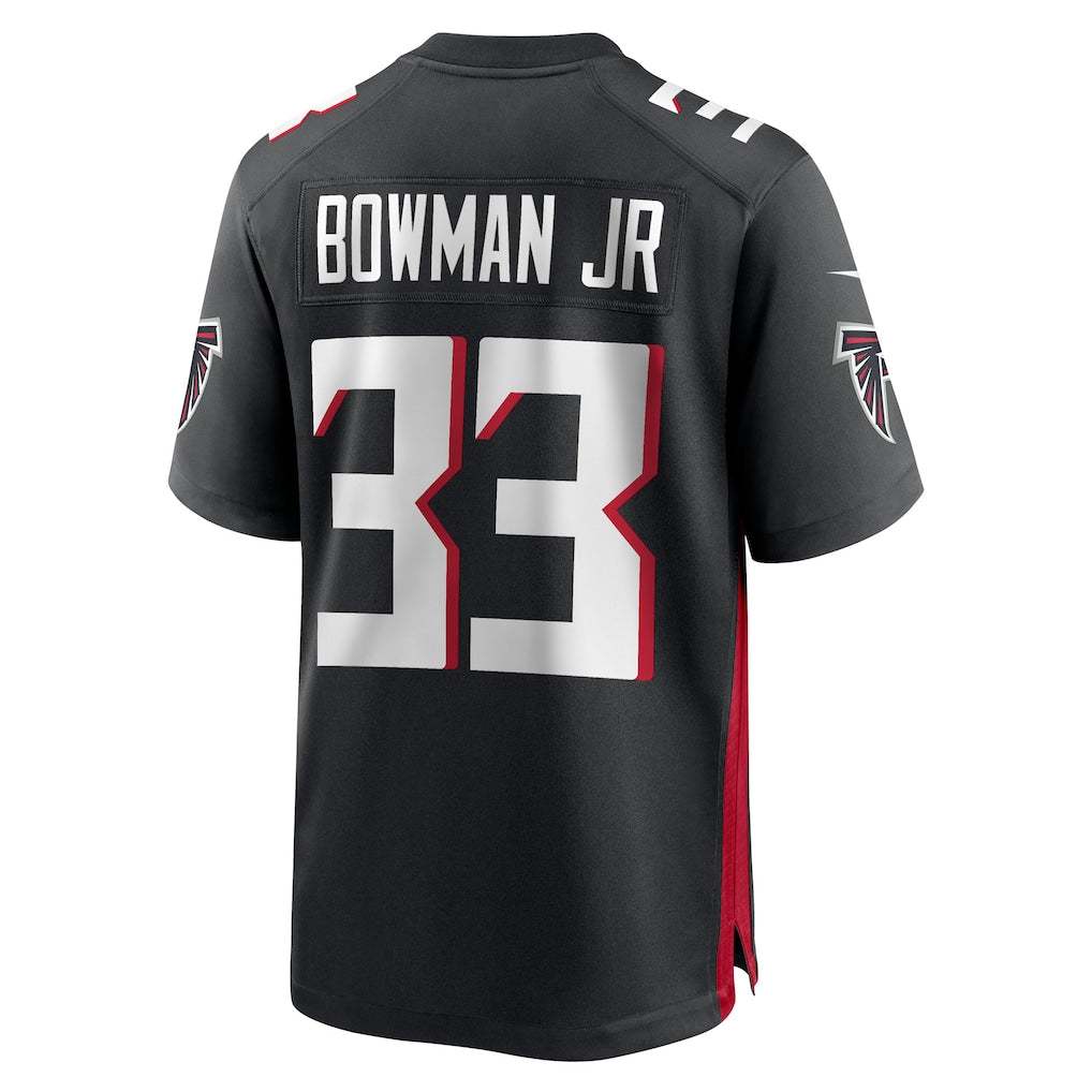 STECN A.Falcons #33 Billy Bowman Jr. Black Team Game Jersey