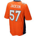 STECN D.Broncos #57 Tom Jackson Orange Game Retired Player Jersey