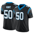C.Panthers #50 Robert Hunt Player Black Vapor F.U.S.E. Limited Home Game STECN Stitched Jerseys