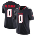 H.Texans #0 Azeez Al-Shaair Player Navy Limited Alternate Vapor F.U.S.E. Home Game STECN Stitched Jerseys