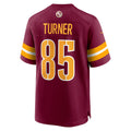 STECN W.Commanders #85 Cole Turner Burgundy Player Game Jersey