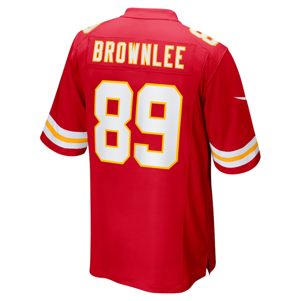 STECN KC.Chiefs #89 Jason Brownlee Red Team Game Jersey