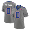 B.Bills #0 Keon Coleman Player Gray Nickel City Home Game STECN Stitched Jerseys