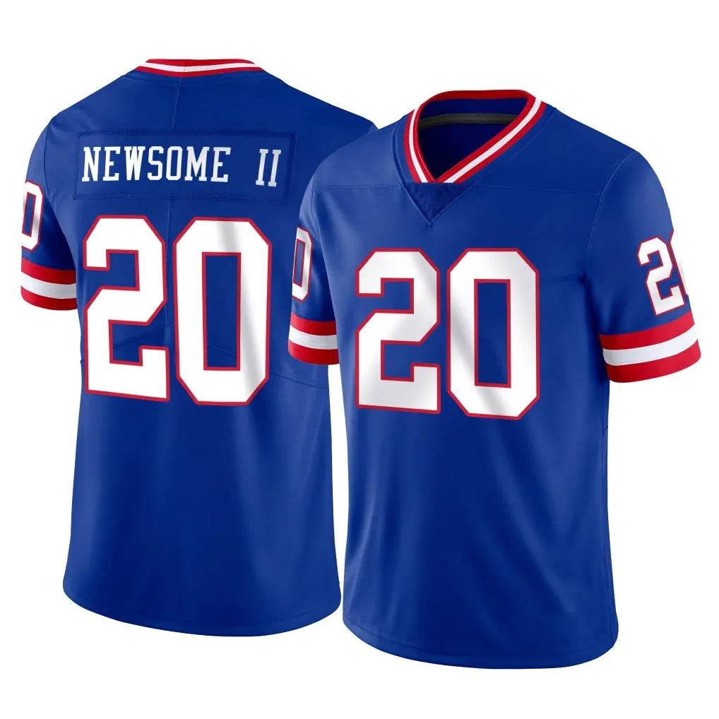 NY.Giants #20 Greg Newsome II Player Royal Classic Vapor Home Game STECN Stitched Jerseys