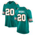 M.Dolphins #20 Jordyn Brooks Player Aqua Alternate Home Game STECN Stitched Jerseys