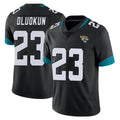 J.Jaguars #23 Foyesade Oluokun Player Black Vapor Untouchable Limited Home Game STECN Stitched Jerseys