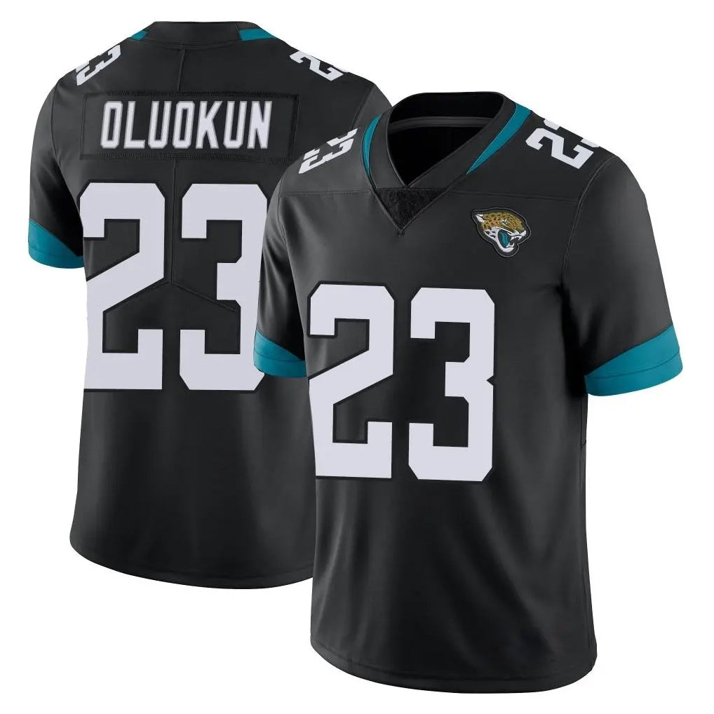 J.Jaguars #23 Foyesade Oluokun Player Black Vapor Untouchable Limited Home Game STECN Stitched Jerseys
