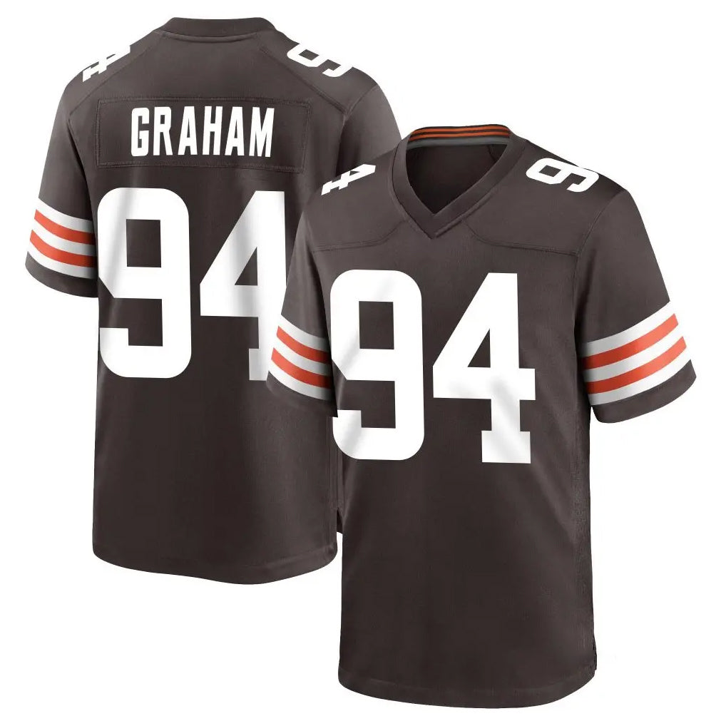 C.Browns #94 Mason Graham Player Brown Home Game STECN Stitched Jerseys