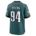 STECN P.Eagles #94 Byron Young Midnight Green Team Game Jersey