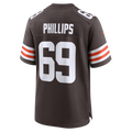 STECN C.Browns #69 Tyre Phillips Brown Team Game Jersey