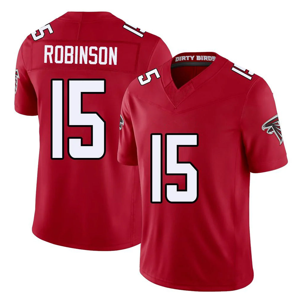 A.Falcons #15 Brian Robinson Player Red Team Color Vapor F.U.S.E. Limited STECN Stitched Jerseys